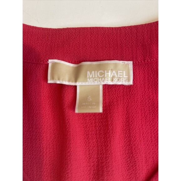 MICHAEL KORS Bell Sleeve Pink Tunic Top Small - Picture 4 of 4